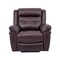 Armen Living Marcel Manual Recliner Chair in Dark Brown Leather LCMC1BR - alternate 3